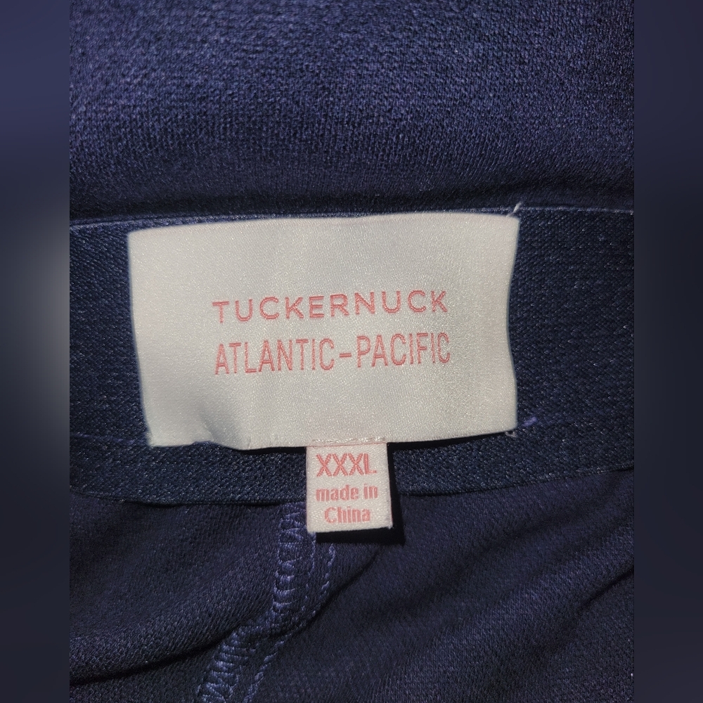 Tuckernuck X Atlantic Pacific Pants XXXL Penny Kick Flare Navy Blue High Rise - Picture 6 of 8